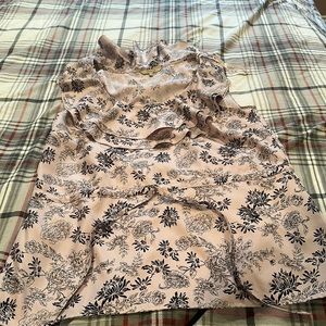 R W & Co floral blouse